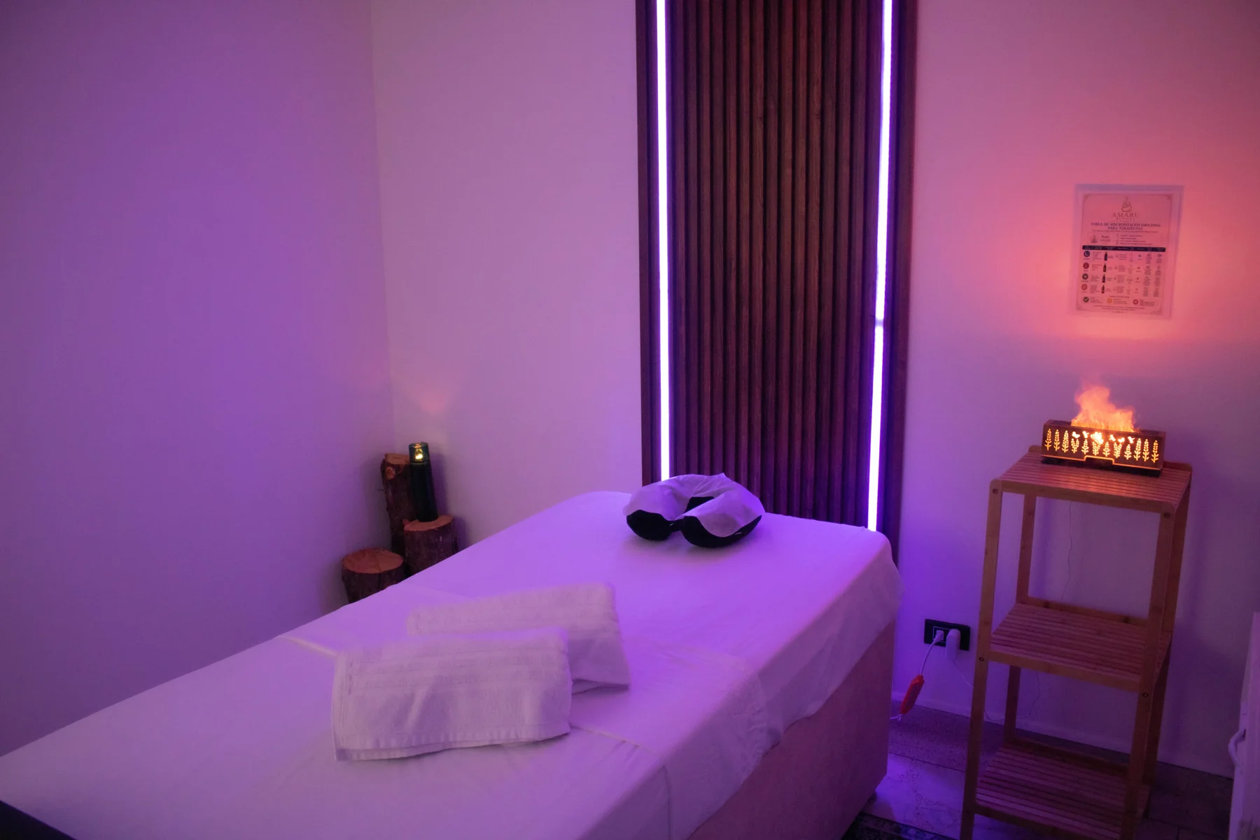 Espacio privado AMARU preparado para una experiencia de movimiento